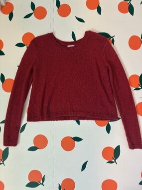 bp Burgundy Crewneck Sweater